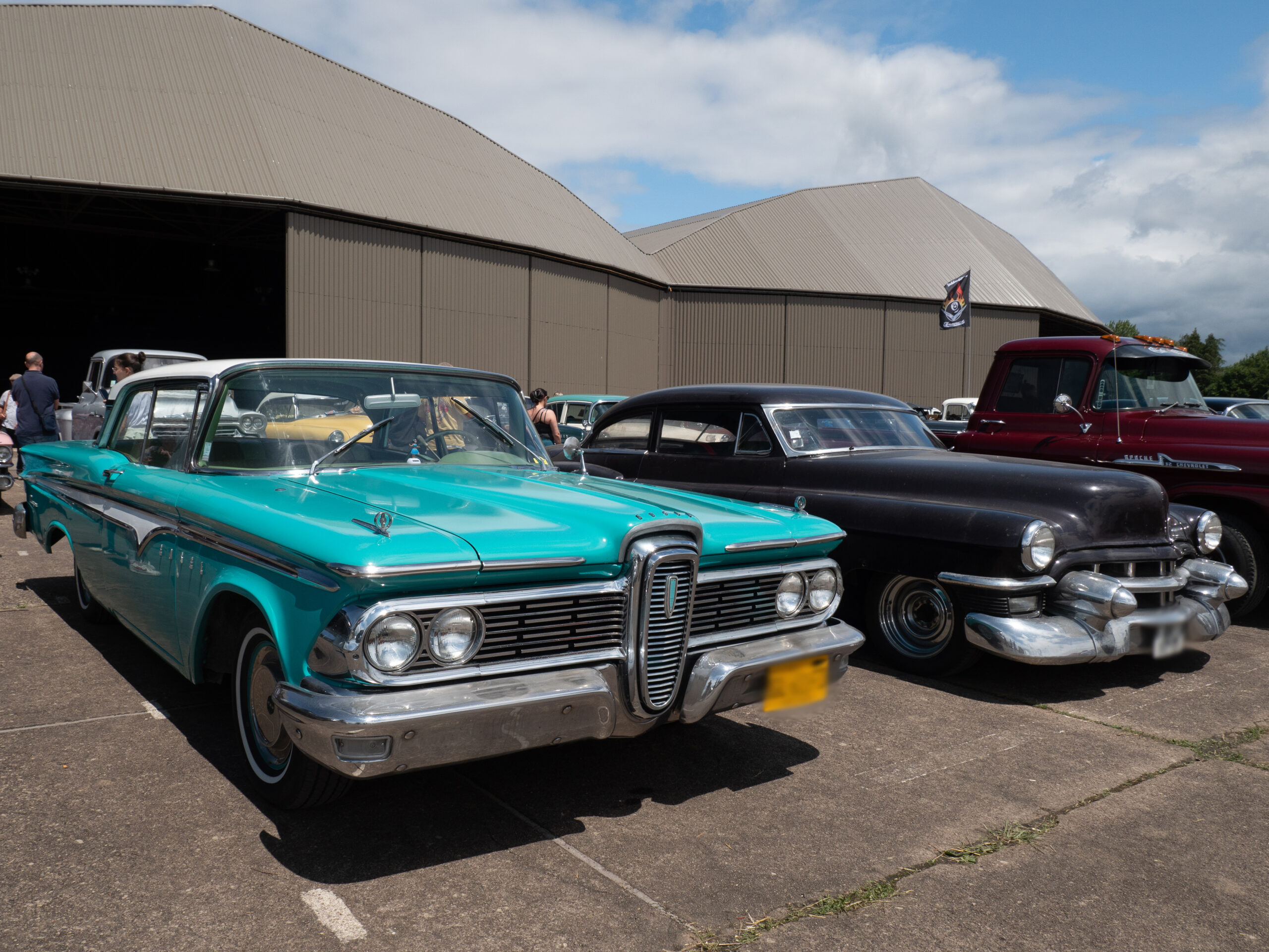 Ford edsel ranger 1959, de couleur bleu turquoise