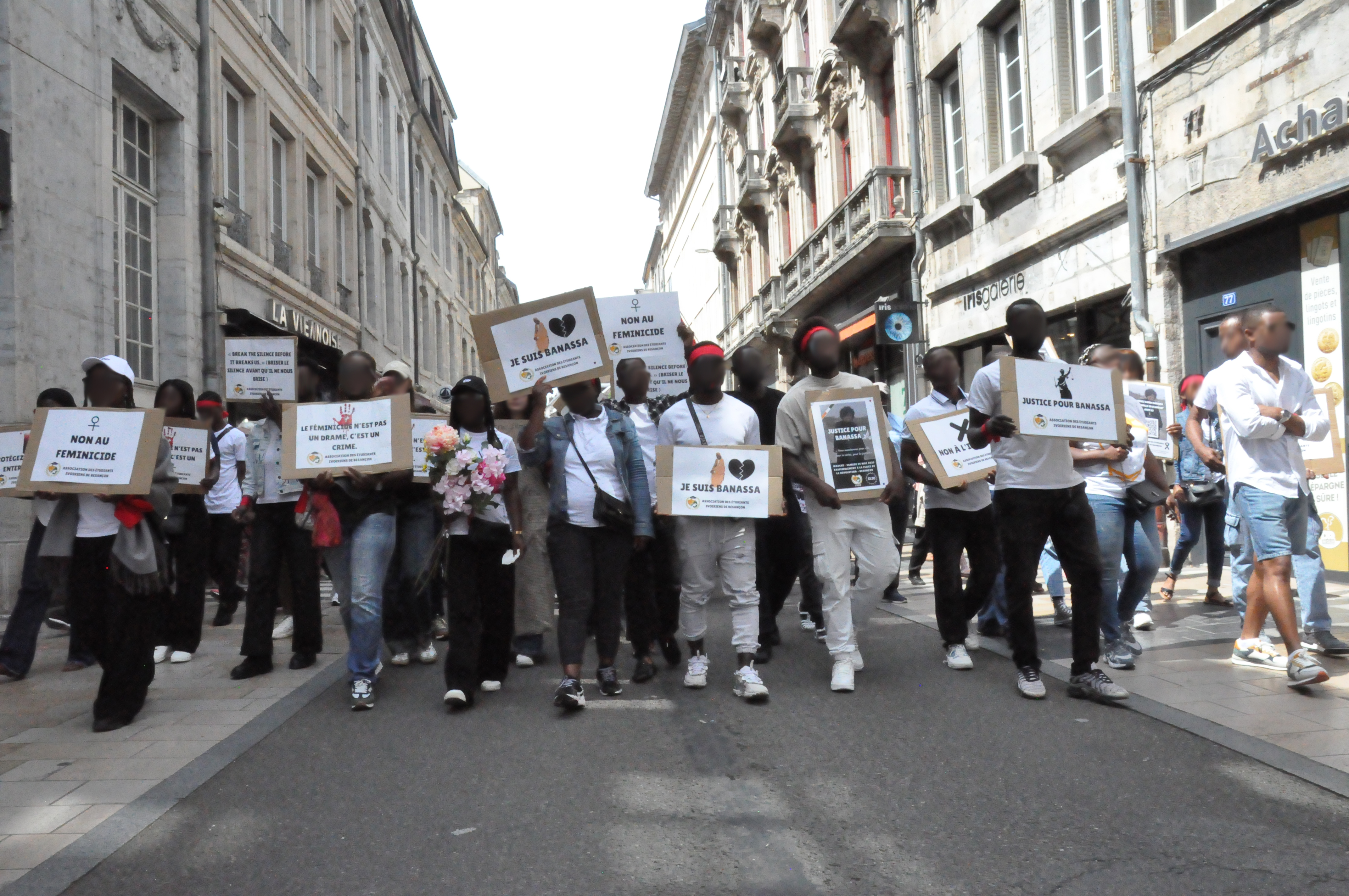 Après le féminicide de Banassa Bamba, un hommage à Besançon
