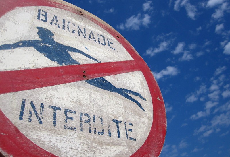 Ludovic Fagaut interdit la baignade, déjà prohibée… Sauf pour « Grandes Heures Nature »